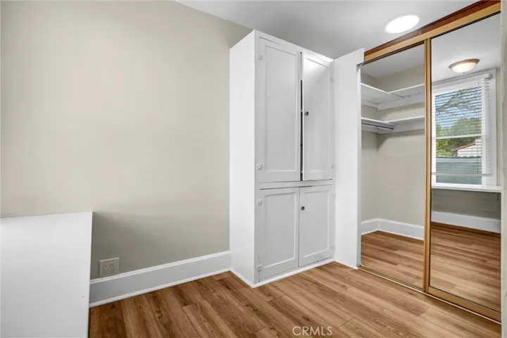 Office area and closet