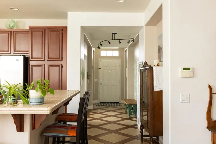 Front entry from kitchen