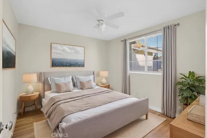 Virtually staged bedroom 3