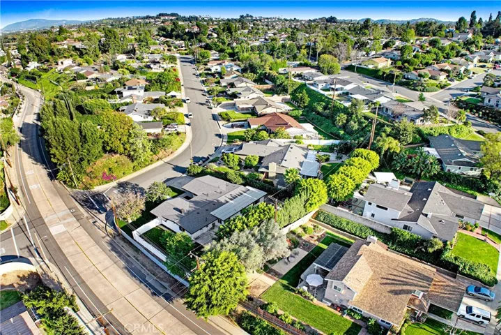 AERIAL VIEW SHOWCASING MATURE TREES