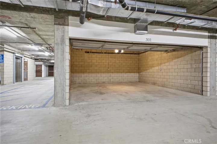 Private 2 car garage, close to the elevator to the left of photo.