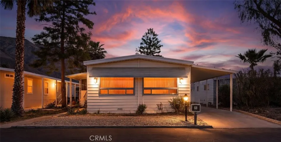 Exterior with night lighting enhancement