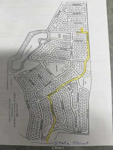 Map of Park Highlighted w/Directions