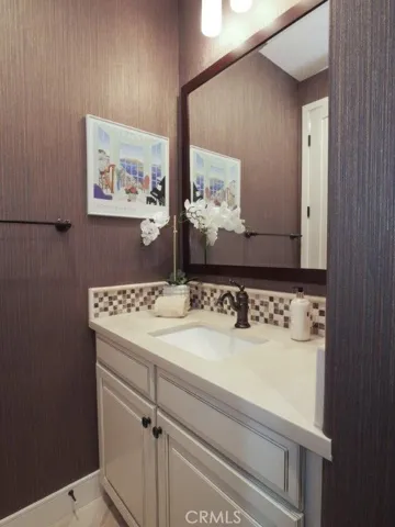 Powder Room on Lower Level