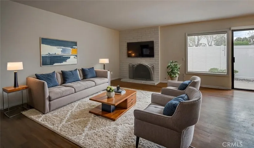 Virtually Staged Living Room
