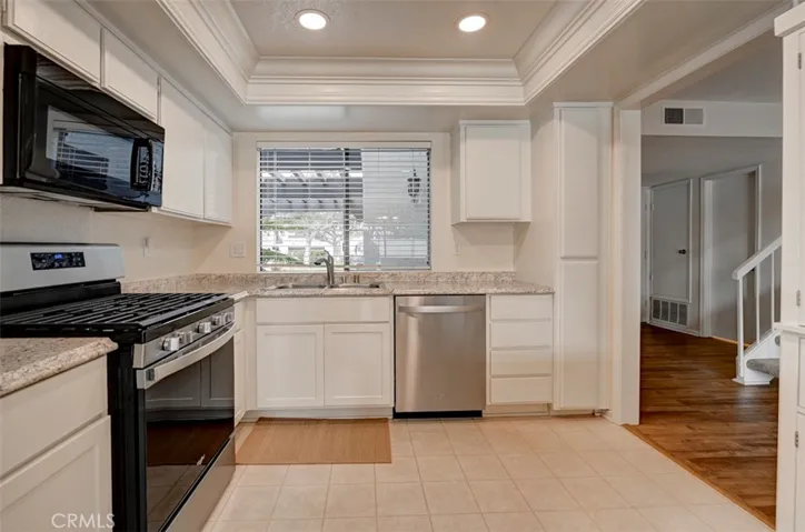 Recessed lighting in kitchen