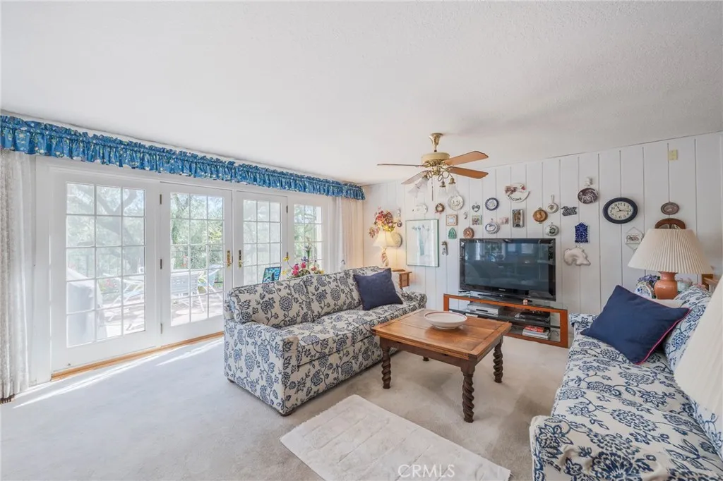 Family room with deck access