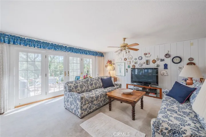 Family room with deck access