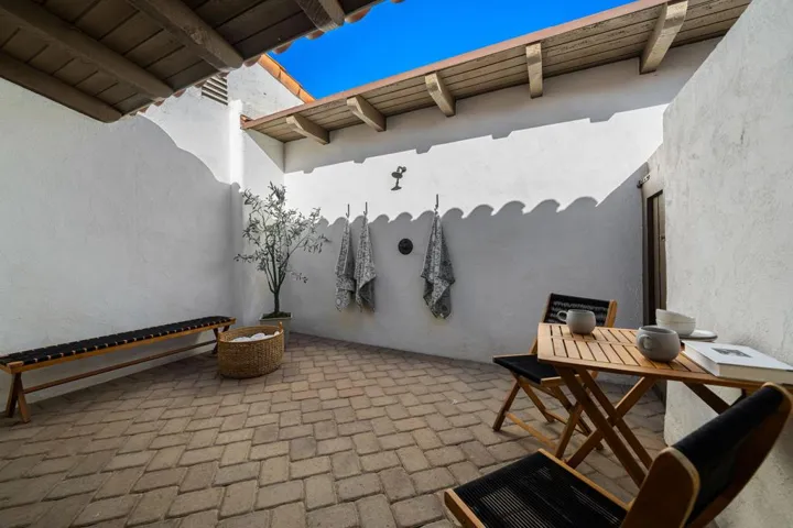 Private patio off Primary Bed