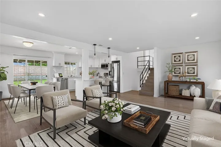 Furniture has been virtually staged.