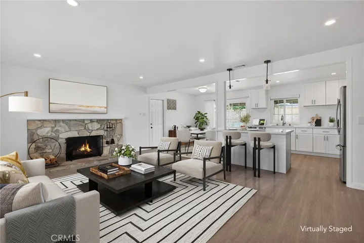 Furniture has been virtually staged.