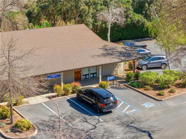 Corner unit with front entry and side access.