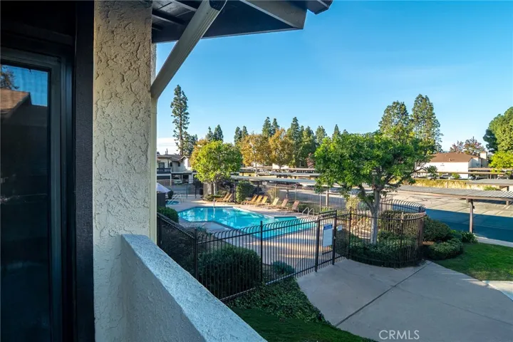 Balcony off Living Rm Overlooks Pool