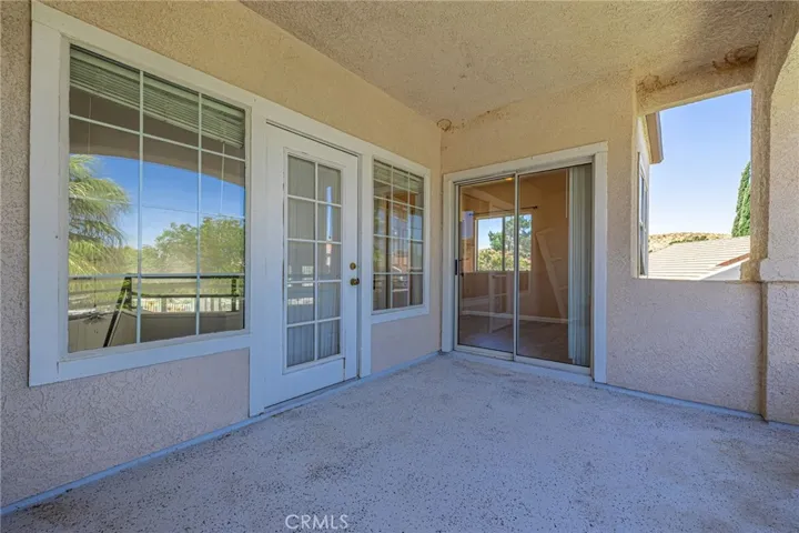 Second Floor balcony, facing the front