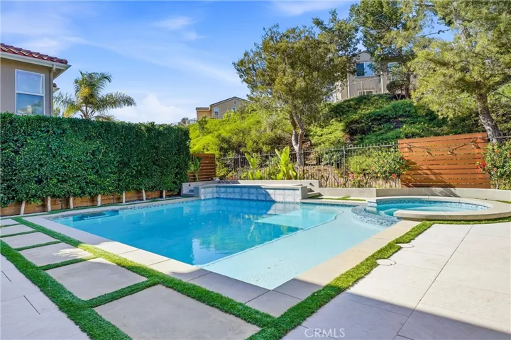 This is an Alderete-designed pool, and no expense was spared