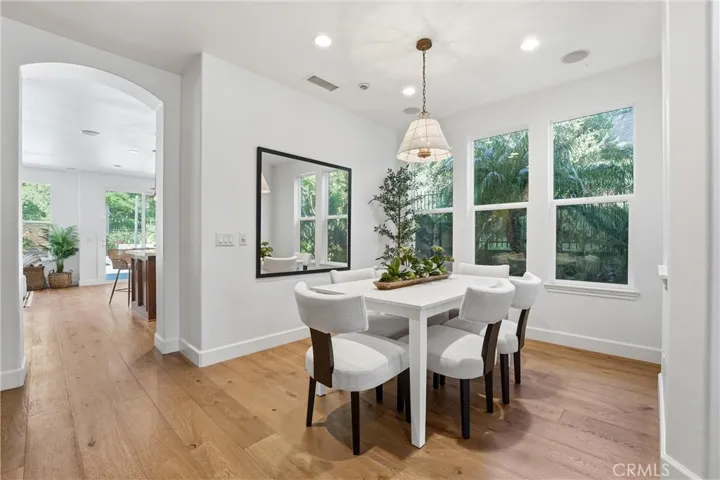 Spacious dining room with an abundance of natural light