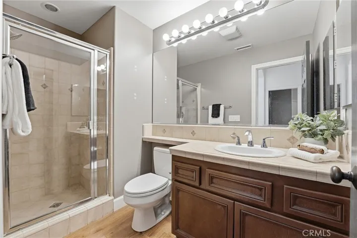 Main floor full bath just off the bedroom