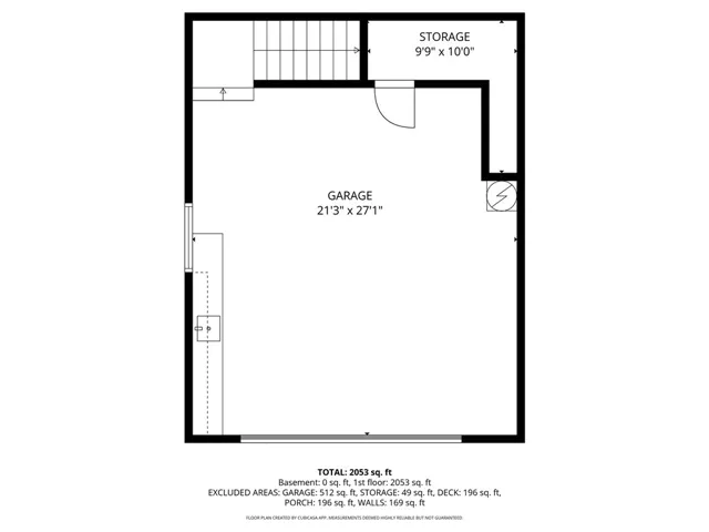 Garage is under the house.