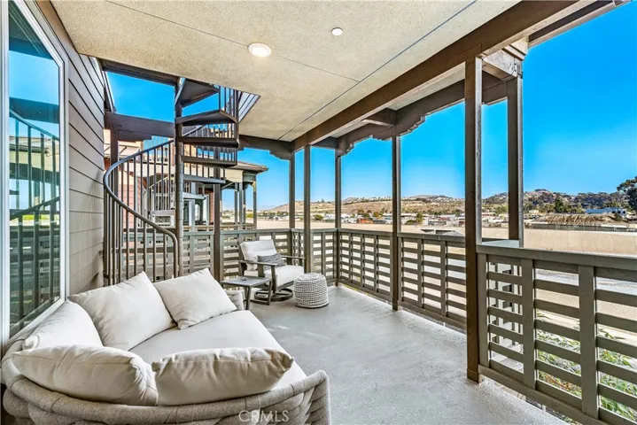 2 of 3 distinct outdoor areas located off living space.