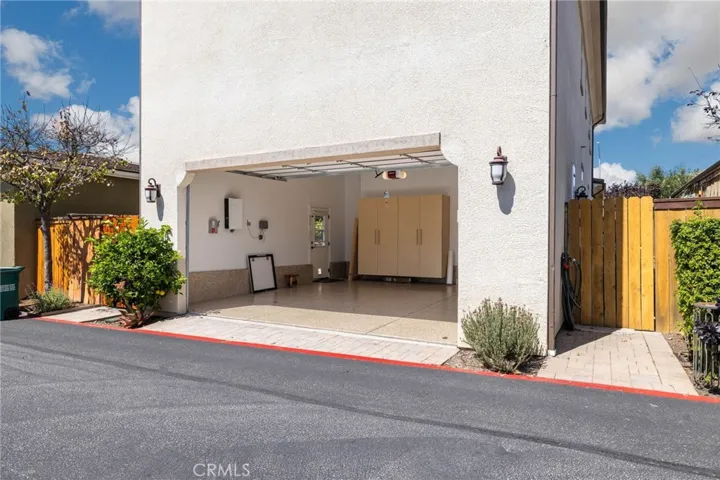Private alley garage access.