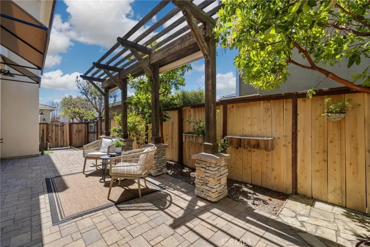 The back patio is a perfect place for relaxing or entertaining.
