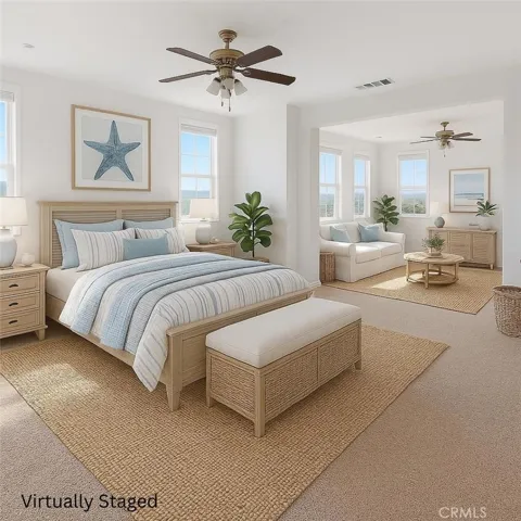 Primary Suite virtually staged
