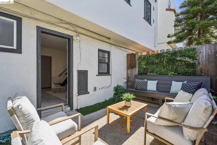 View of patio with an outdoor lounge area