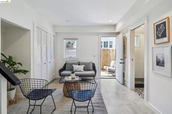 Living area featuring baseboards