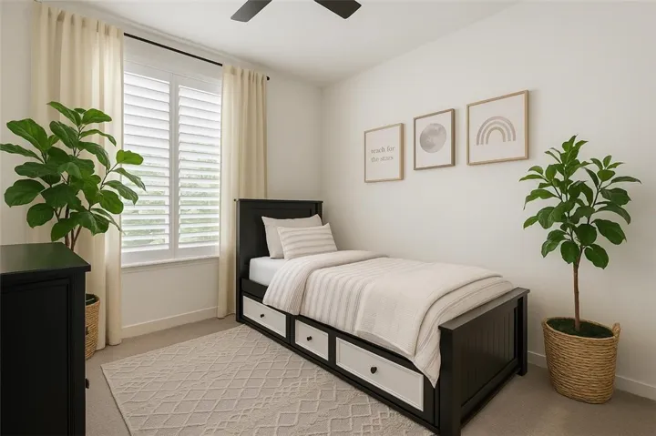 Digitally staged - Bedroom 3