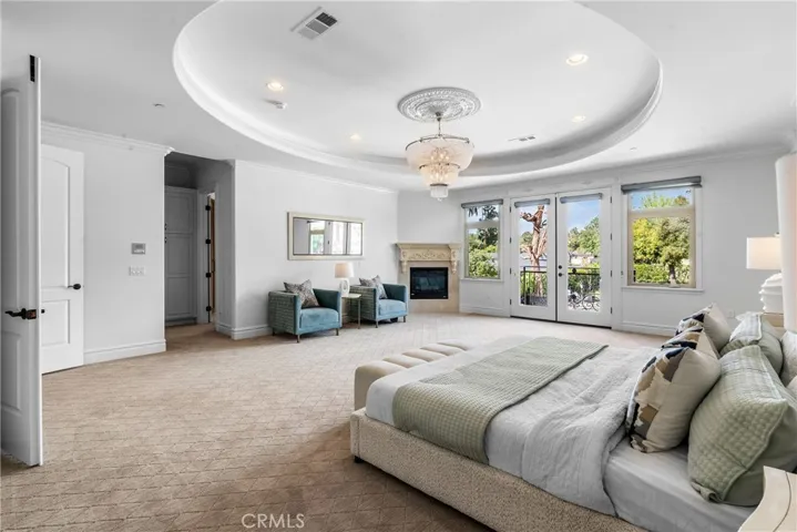 master bedroom with balcony for immense views