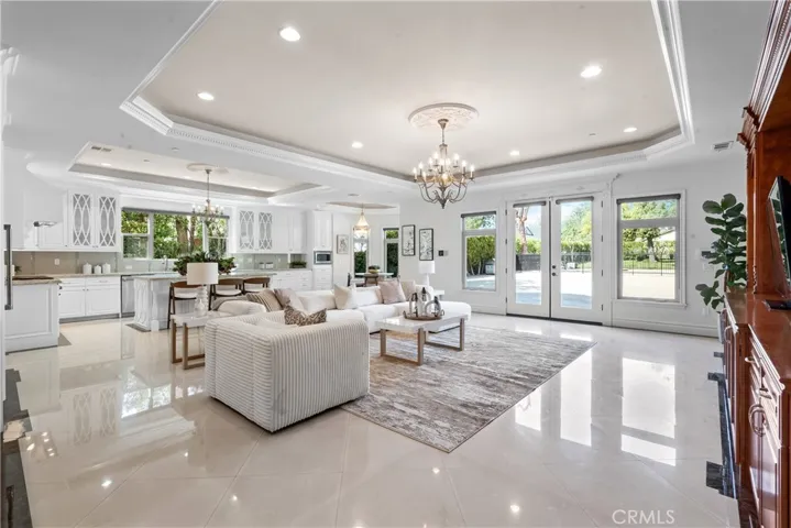 open floor plan family room