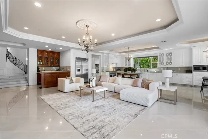 open floor plan family room