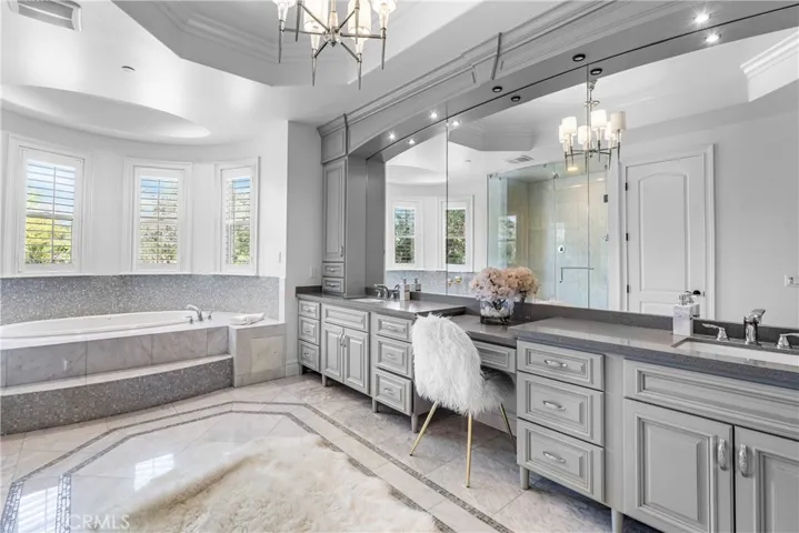master bathroom dual sinks with vanity