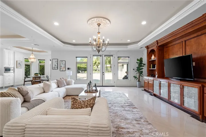 open floor plan family room