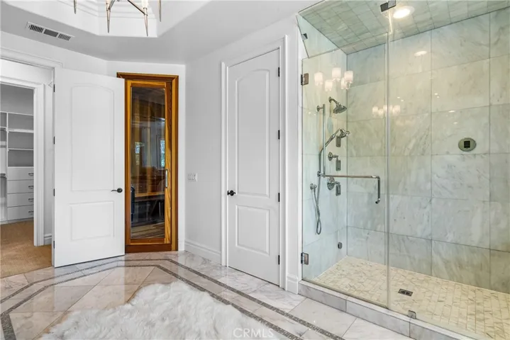 master bathroom walk in STEAM shower