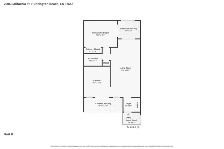 Unit C- Upper Carriage unit over the garages. 1 bedroom, 1 bath, No laundry, 2 balconies, spacious liviing space.
