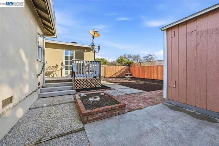 Back yard and Deck
