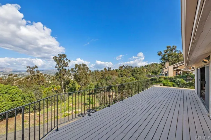 Deck on the 3rd floor. Wraps from North to East