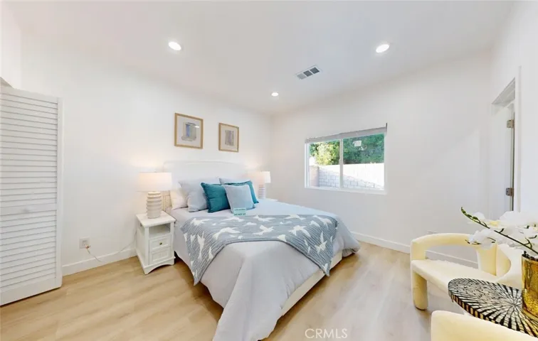 Bright Bedroom Within ADU with Clean and Modern Finishes