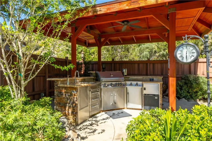AMAZING BUILT IN BBQ AND COVERED PATIO