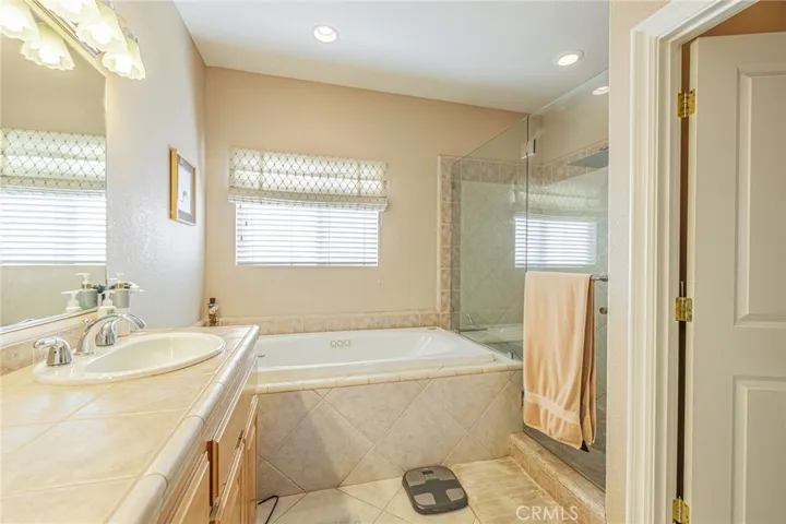 Primary Bathroom with jetted tub and spacious shower