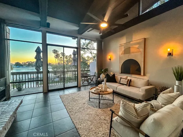 Living Room at sunset