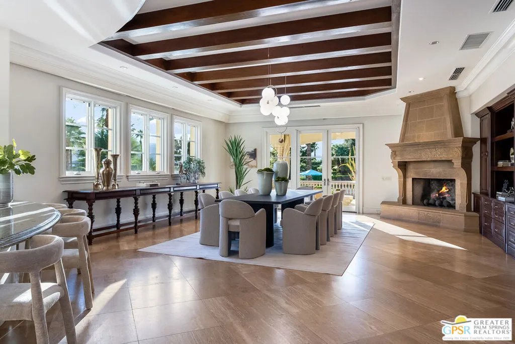 Dining Room with Fireplace