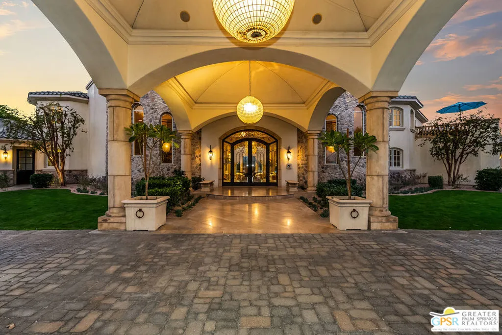 Porte Cochere and Front Doors