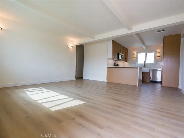 Living room and kitchen open concept