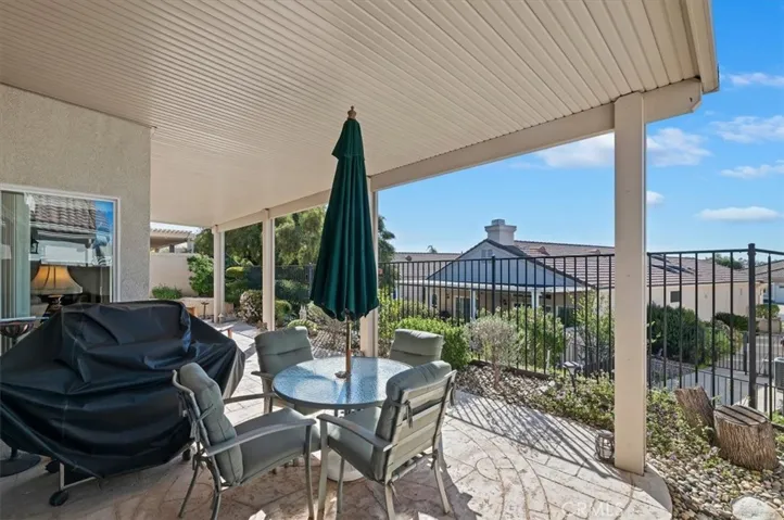 Rear Patio with Elevated Area View