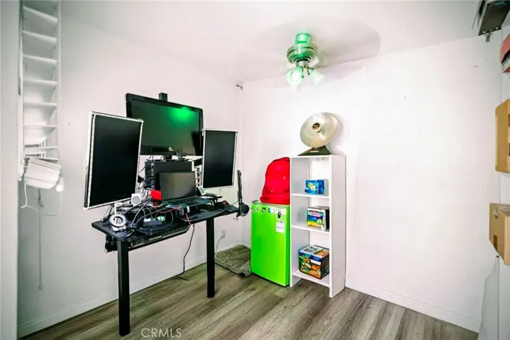 Additional, separate entry, to this home office space that is not permitted but built to code and is not included in the sq. footage.