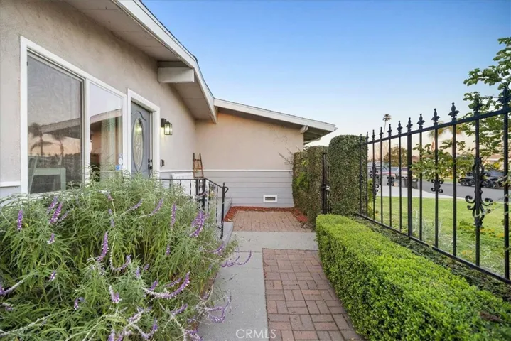 Enjoy this private area and landscaped yard.
