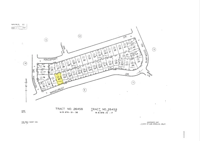 18235 WAKECREST DRIVE PLOT MAP