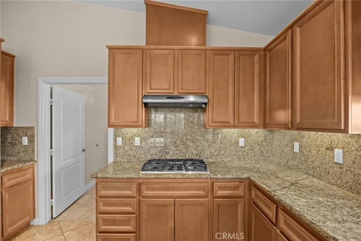 Kitchen with granite counters